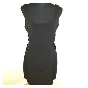 NWT Sele Black Sleeveless Dress with Satin Ribbon